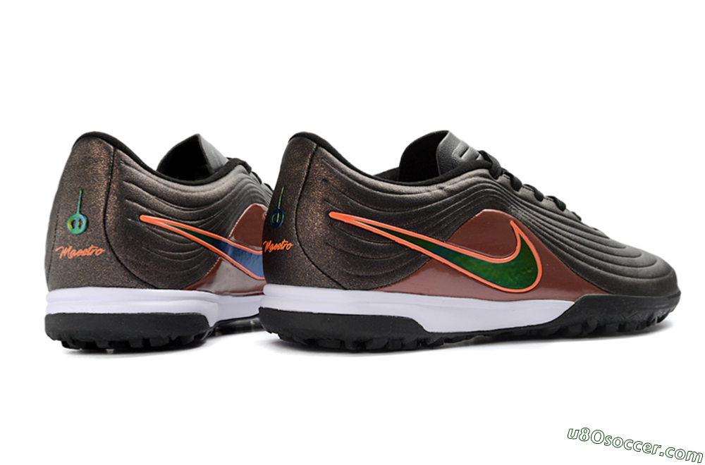 Nike Tiempo Legend 11 Pro TF Artificial Turf Soccer Shoes - Brown/Rusty Red/Neon Orange 6