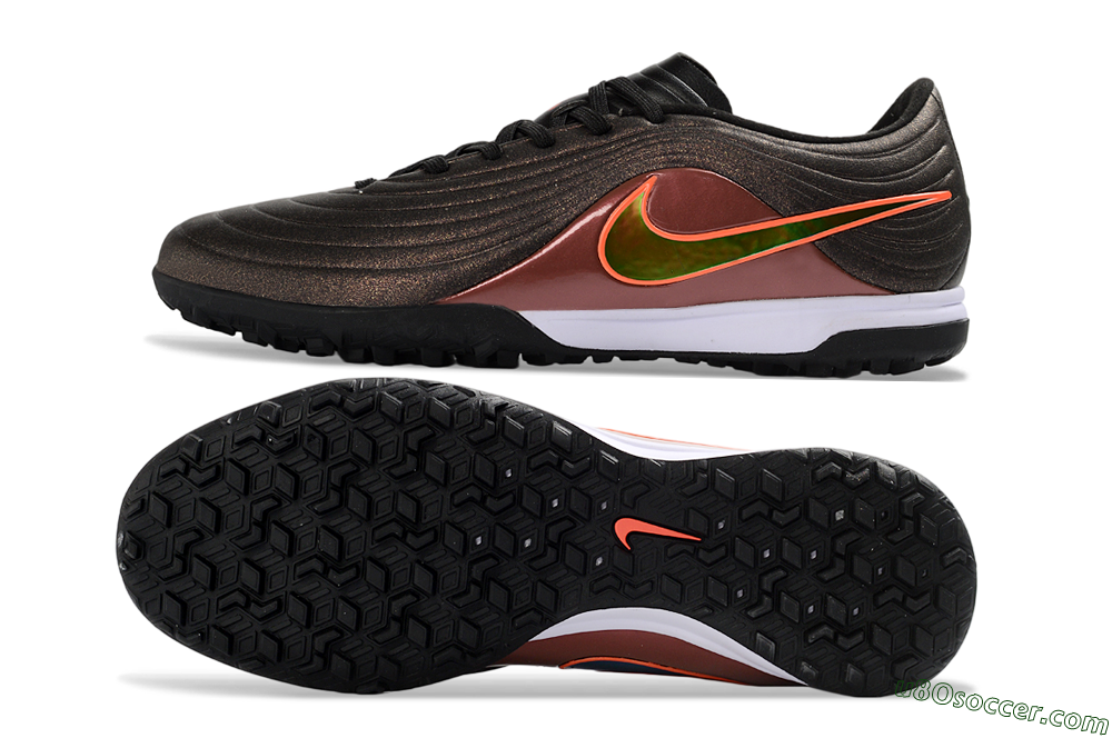 Nike Tiempo Legend 11 Pro TF Artificial Turf Soccer Shoes - Brown/Rusty Red/Neon Orange 0