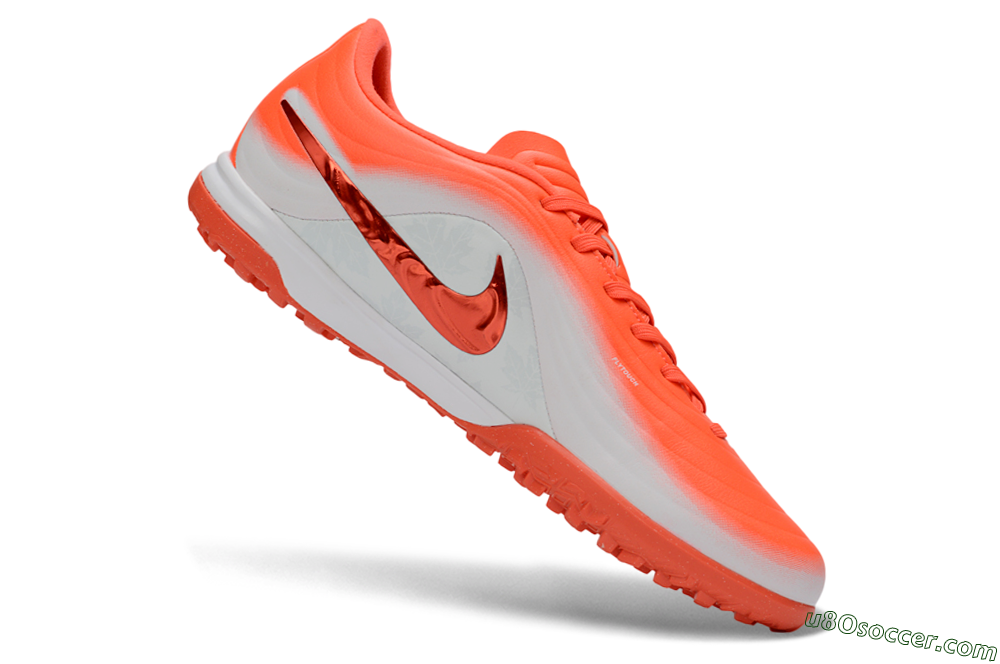 Nike Tiempo Legend 11 Pro TF Artificial Turf Soccer Shoes - Orange/Flame Orange/White 4
