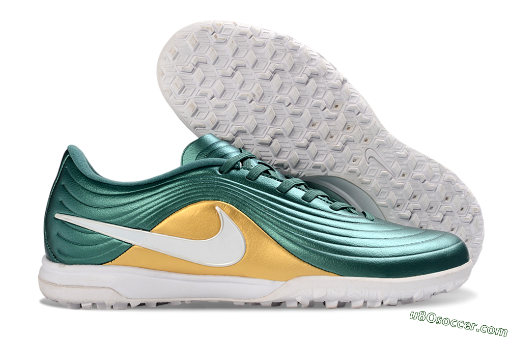 Nike Tiempo Legend 11 Pro TF Artificial Turf Soccer Shoes - Green/Emerald Green/Golden Yellow 1