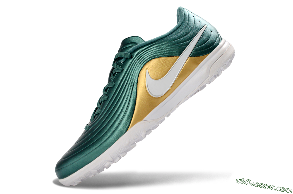 Nike Tiempo Legend 11 Pro TF Artificial Turf Soccer Shoes - Green/Emerald Green/Golden Yellow 5