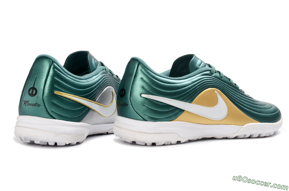 Nike Tiempo Legend 11 Pro TF Artificial Turf Soccer Shoes - Green/Emerald Green/Golden Yellow 6