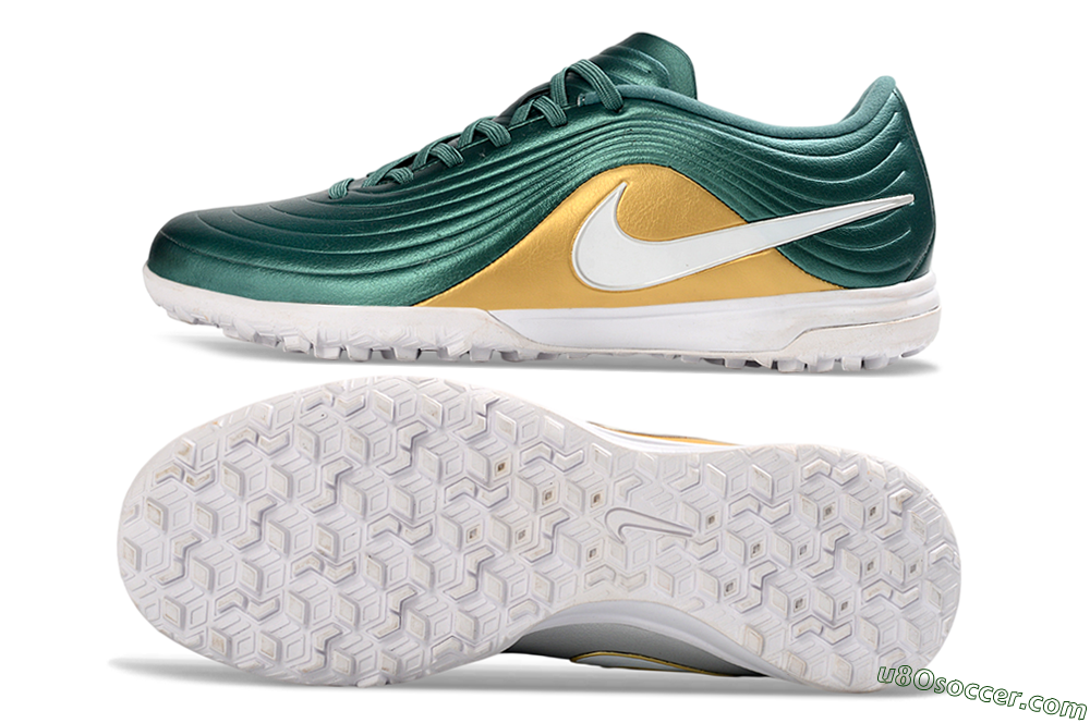 Nike Tiempo Legend 11 Pro TF Artificial Turf Soccer Shoes - Green/Emerald Green/Golden Yellow 0