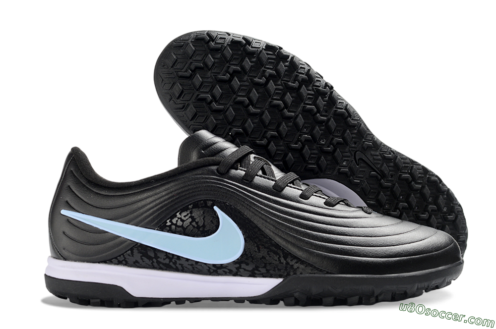 Nike Tiempo Legend 11 Pro TF Artificial Turf Soccer Shoes - Black/Sky Blue/Charcoal Gray 1