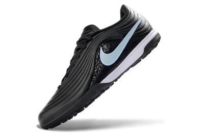 Nike Tiempo Legend 11 Pro TF Artificial Turf Soccer Shoes - Black/Sky Blue/Charcoal Gray