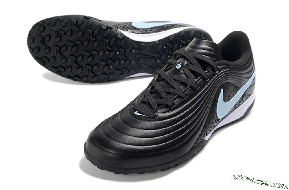 Nike Tiempo Legend 11 Pro TF Artificial Turf Soccer Shoes - Black/Sky Blue/Charcoal Gray 3