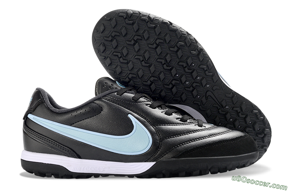 Nike Tiempo Legend 11 Elite TF Artificial Turf Soccer Shoes - Black/Sky Blue/White 1