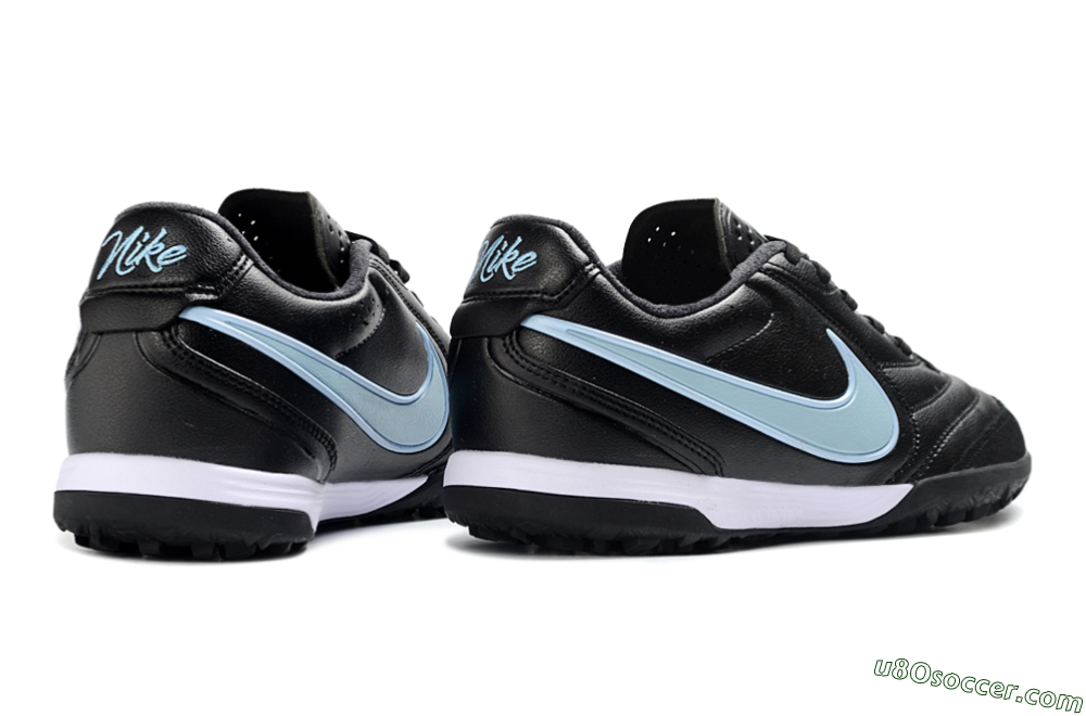 Nike Tiempo Legend 11 Elite TF Artificial Turf Soccer Shoes - Black/Sky Blue/White 6