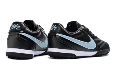 Nike Tiempo Legend 11 Elite TF Artificial Turf Soccer Shoes - Black/Sky Blue/White