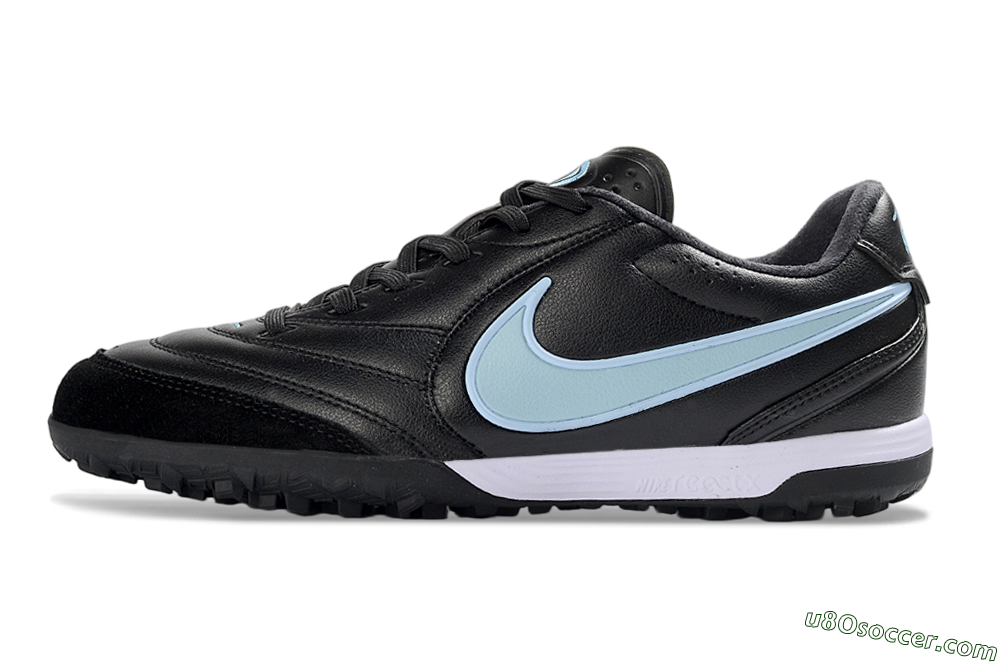 Nike Tiempo Legend 11 Elite TF Artificial Turf Soccer Shoes - Black/Sky Blue/White 2
