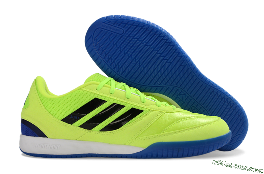 Adidas Top Sala Competition 2 IC Indoor & Futsal Soccer Shoes - Yellow/Electric Green/Deep Blue 1