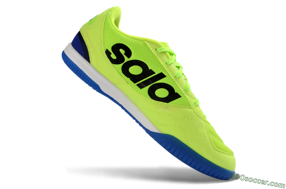 Adidas Top Sala Competition 2 IC Indoor & Futsal Soccer Shoes - Yellow/Electric Green/Deep Blue 4