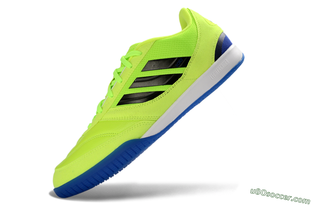 Adidas Top Sala Competition 2 IC Indoor & Futsal Soccer Shoes - Yellow/Electric Green/Deep Blue 5