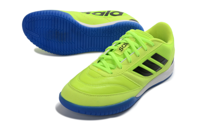 Adidas Top Sala Competition 2 IC Indoor & Futsal Soccer Shoes - Yellow/Electric Green/Deep Blue