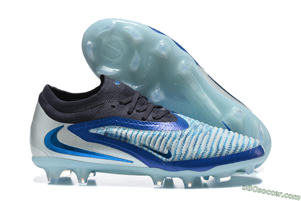 Nike Phantom 6 Elite High FG Firm Ground Soccer Cleats - Blue/Glacial Blue/Night Sky 1