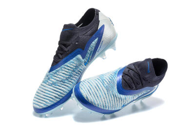 Nike Phantom 6 Elite High FG Firm Ground Soccer Cleats - Blue/Glacial Blue/Night Sky