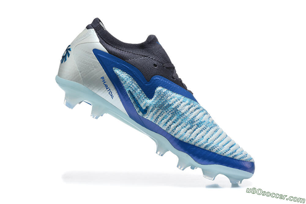 Nike Phantom 6 Elite High FG Firm Ground Soccer Cleats - Blue/Glacial Blue/Night Sky 7