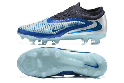 Nike Phantom 6 Elite High FG Firm Ground Soccer Cleats - Blue/Glacial Blue/Night Sky