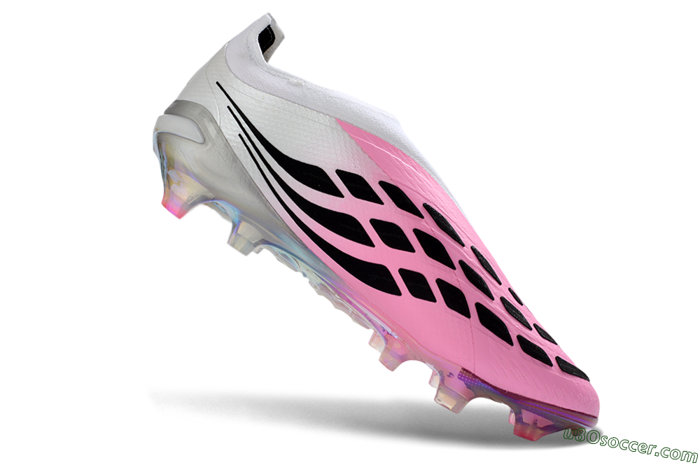 Adidas Predator 26 Elite Laceless FG Firm Ground Soccer Cleats - Pink/Vibrant Pink/Black 4
