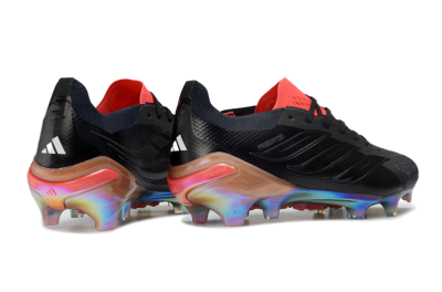 Adidas Predator 26 Elite FG Firm Ground Soccer Cleats - Black/Electric Red/Prismatic Blue