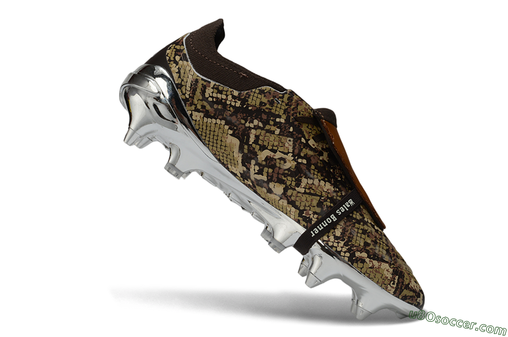 Adidas Predator 26 Elite Fold-Over Tongue FG Firm Ground Soccer Cleats - Brown/Golden Brown/Metallic Silver 4