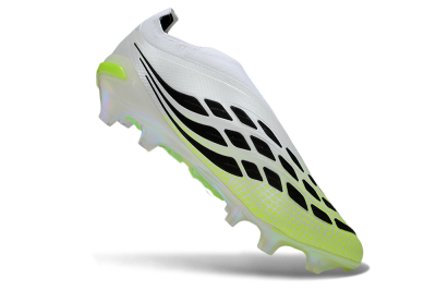 Adidas Predator 26 Elite Laceless FG Firm Ground Soccer Cleats - Yellow/Neon Green/White