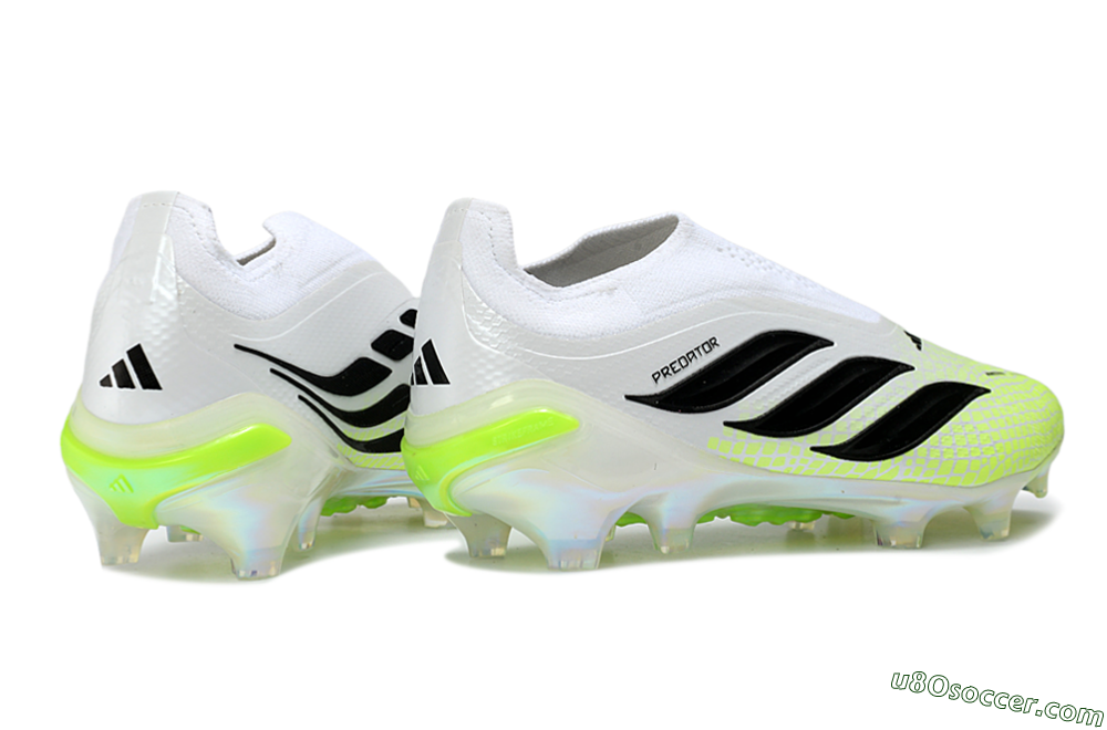 Adidas Predator 26 Elite Laceless FG Firm Ground Soccer Cleats - Yellow/Neon Green/White 6