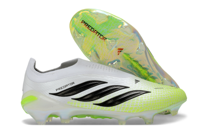 Adidas Predator 26 Elite Laceless FG Firm Ground Soccer Cleats - Yellow/Neon Green/White