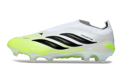 Adidas Predator 26 Elite Laceless FG Firm Ground Soccer Cleats - Yellow/Neon Green/White