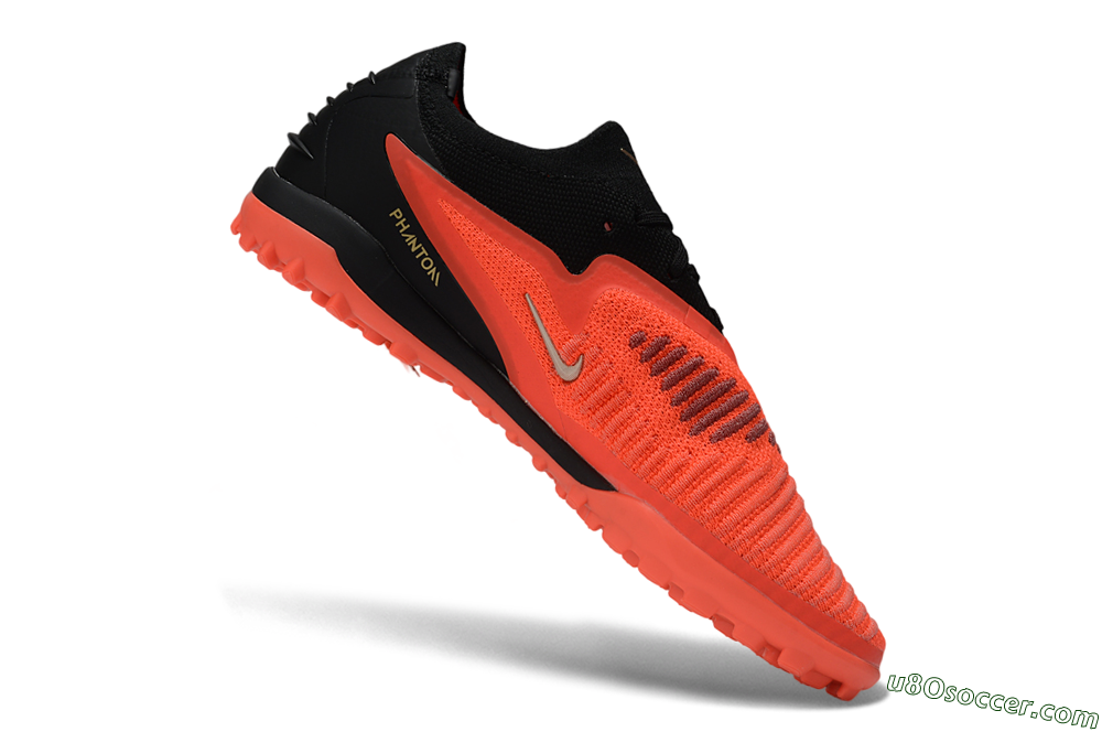 Nike Phantom 6 Elite Low TF Artificial Turf Soccer Shoes - Orange/Crimson Blaze/Night Black 4