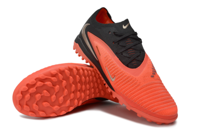 Nike Phantom 6 Elite Low TF Artificial Turf Soccer Shoes - Orange/Crimson Blaze/Night Black