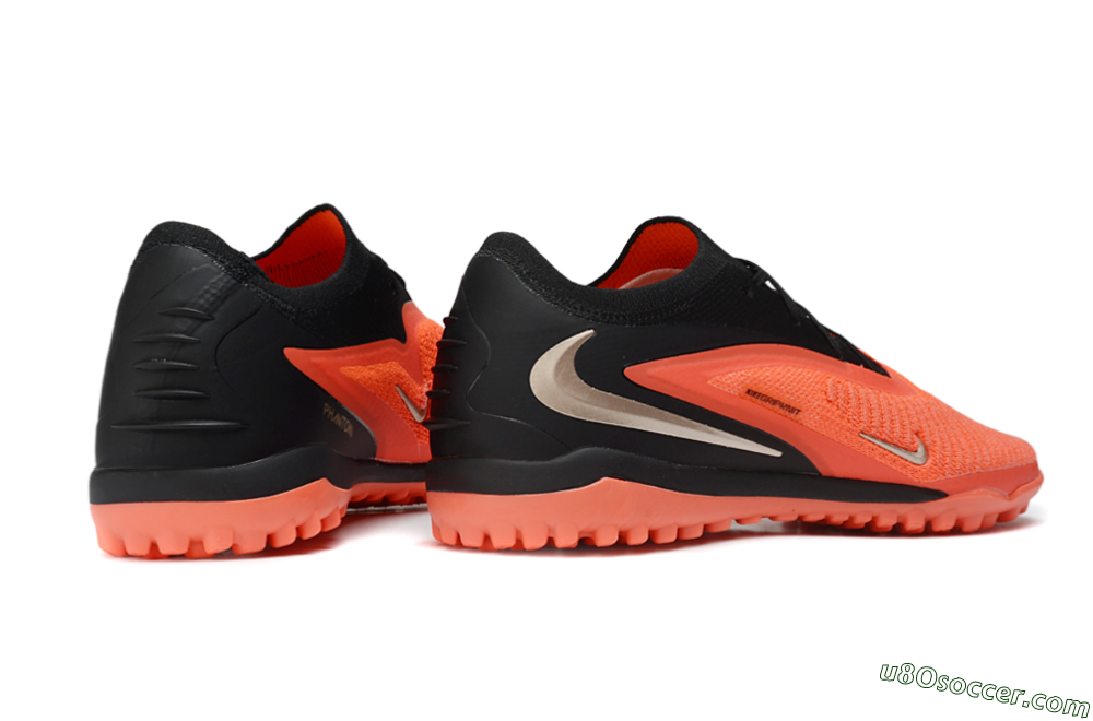 Nike Phantom 6 Elite Low TF Artificial Turf Soccer Shoes - Orange/Crimson Blaze/Night Black 6
