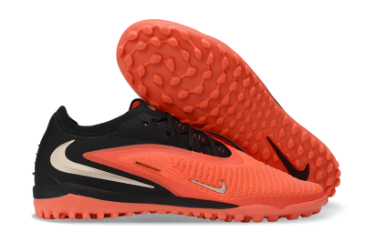 Nike Phantom 6 Elite Low TF Artificial Turf Soccer Shoes - Orange/Crimson Blaze/Night Black