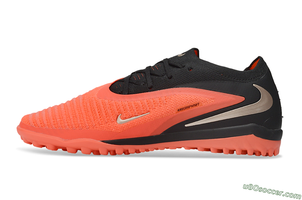 Nike Phantom 6 Elite Low TF Artificial Turf Soccer Shoes - Orange/Crimson Blaze/Night Black 2
