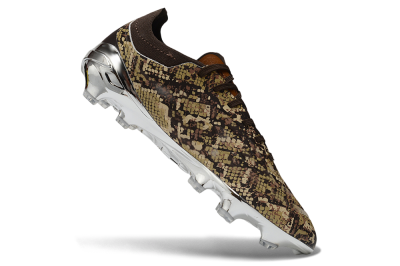 Adidas Predator 26 Elite FG Firm Ground Soccer Cleats - Brown/Metallic Silver/Tan Camo