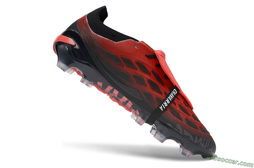 Adidas Predator 26 Elite Fold-Over Tongue FG Firm Ground Soccer Cleats - Red/Fiery Red/Black Shadow 4
