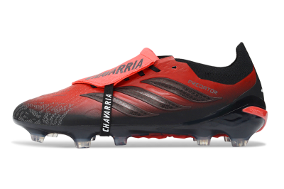 Adidas Predator 26 Elite Fold-Over Tongue FG Firm Ground Soccer Cleats - Red/Fiery Red/Black Shadow