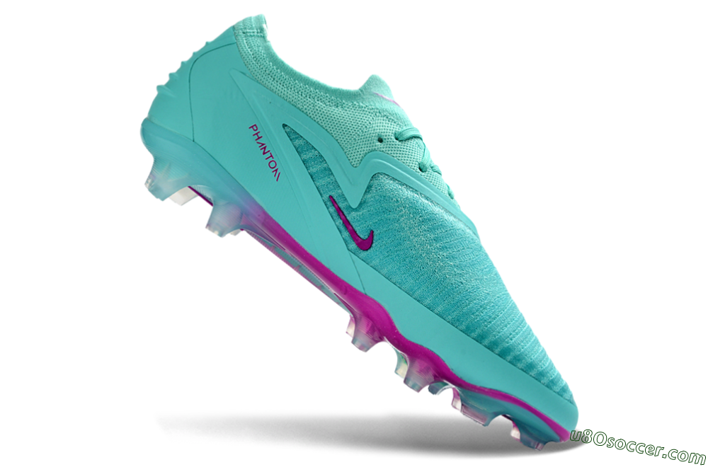 Nike Phantom 6 Elite Low FG Firm Ground Soccer Cleats - Aqua/Electric Blue/Magenta 4