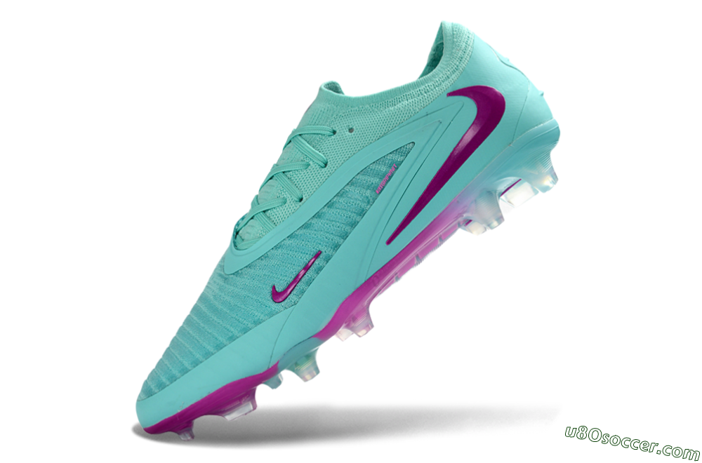 Nike Phantom 6 Elite Low FG Firm Ground Soccer Cleats - Aqua/Electric Blue/Magenta 5