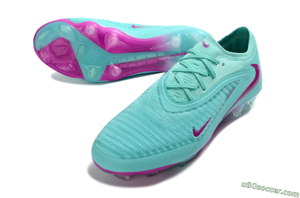 Nike Phantom 6 Elite Low FG Firm Ground Soccer Cleats - Aqua/Electric Blue/Magenta 3