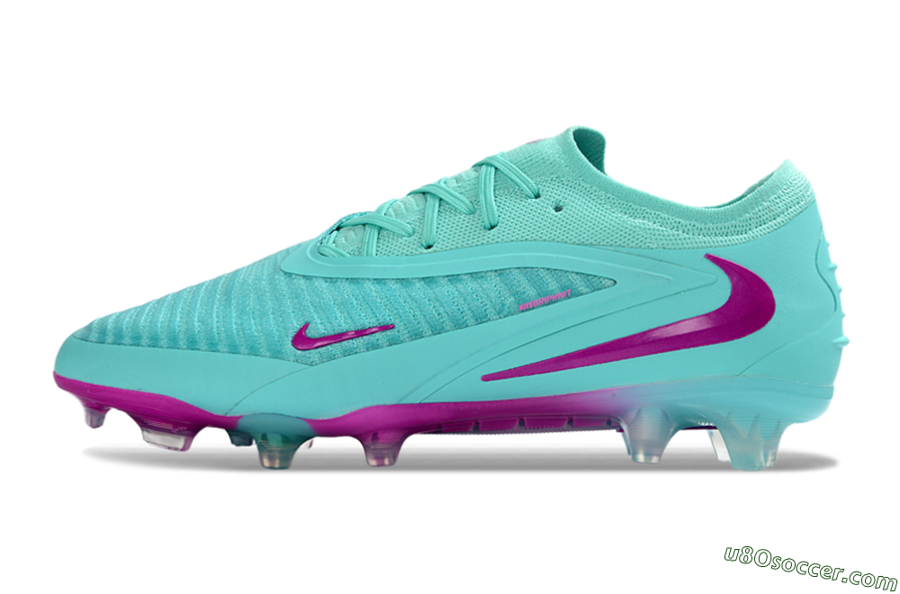 Nike Phantom 6 Elite Low FG Firm Ground Soccer Cleats - Aqua/Electric Blue/Magenta 2