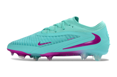 Nike Phantom 6 Elite Low FG Firm Ground Soccer Cleats - Aqua/Electric Blue/Magenta