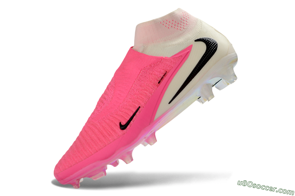 Nike Phantom 6 Elite High FG Firm Ground Soccer Cleats - Pink/Neon Pink/White 5