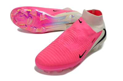 Nike Phantom 6 Elite High FG Firm Ground Soccer Cleats - Pink/Neon Pink/White