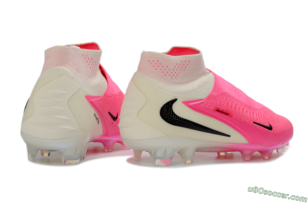 Nike Phantom 6 Elite High FG Firm Ground Soccer Cleats - Pink/Neon Pink/White 6