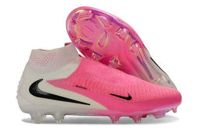 Nike Phantom 6 Elite High FG Firm Ground Soccer Cleats - Pink/Neon Pink/White