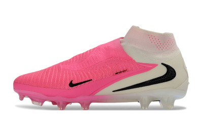 Nike Phantom 6 Elite High FG Firm Ground Soccer Cleats - Pink/Neon Pink/White