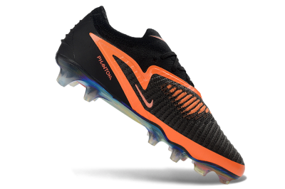 Nike Phantom 6 Elite Low FG Firm Ground Soccer Cleats - Black/Vibrant Orange/Infrared