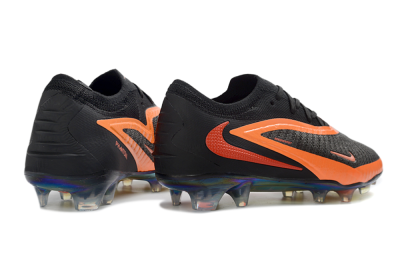 Nike Phantom 6 Elite Low FG Firm Ground Soccer Cleats - Black/Vibrant Orange/Infrared