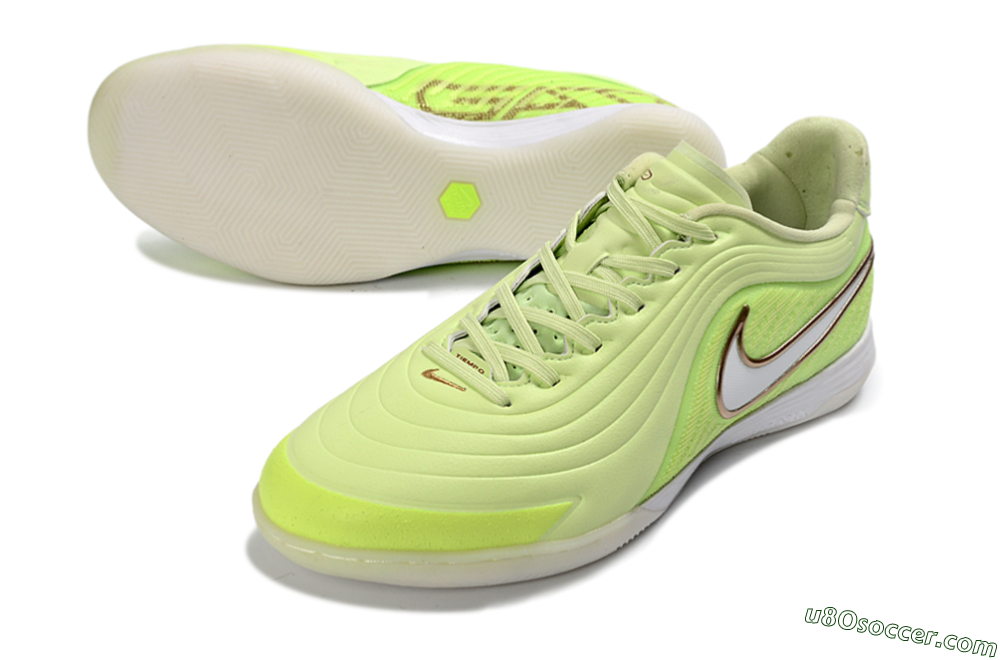 Nike Tiempo Legend 11 Pro IC Indoor & Futsal Soccer Shoes - Green/Lime Glow/Neon Yellow 3